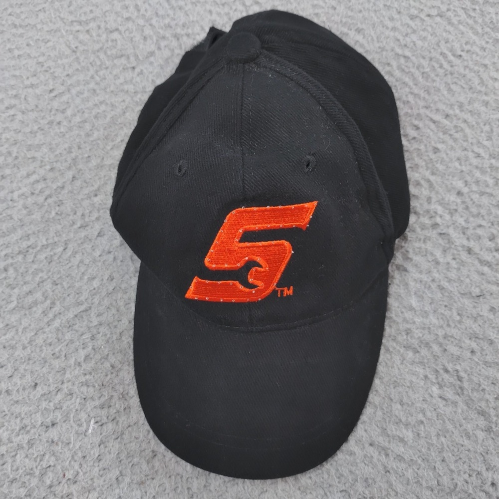 Snap On Tools Hat Cap Mechanic Light Up Black Orange Logo Adjustable Strap Back